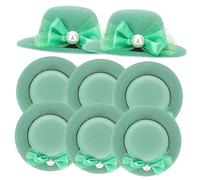 BEBEMOKO 6pcs Wine Bottle Cap Decorations St Patrick's Day Theme Adorable Hats for Party Decor