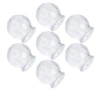 BEBEMOKO 7pcs Professional Glass Cupping Body Care Tool Round Shape Easy to Use Convenient to Operate for Family Wellness and Relaxation
