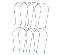 BEBEMOKO 8pcs Electric Heated Curling Roller Clips U-shaped Hair Curler Replacement Pins for Professional Perm Styling at Home with Stainless Steel Hot Roller Accessories