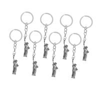 BEBEMOKO 8pcs Patriotic Statue of Liberty Keychains Independence Day Party Favors Key Ring Pendants for Keys Bags Wallets Car Decorations