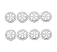 BEBEMOKO 8pcs Stainless Steel Oven Vent Grill Heat-resistant Air Vents for Bbq Smoker Range Hood Filters Easy Installation and Maintenance