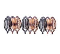 BEBEMOKO 9pcs Banana Hair Clips for Thick Hair Non-slip Plastic Resin for Women Lightweight Strong Hold Comfortable Touch