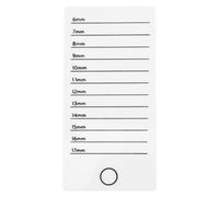 BEBEMOKO Acrylic Eyelash Display Tray Portable Lash Storage Board for Eyelash Extension and False Lash Grafting Small White Stable Performance Beauty Salon Tool