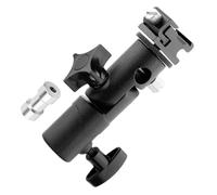 BEBEMOKO Adjustable Flash Light Stand Adapter Photography Bracket with Horizontal and Vertical Positioning Heavy-duty Flashlight Holder for Studio Lighting and Softbox Support