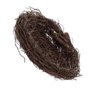 BEBEMOKO Artificial Bird Nest Rattan Decor for Easter Crafts Handwoven Bird Nests for Wedding Garden and Home Ornaments Unique Faux Eggs
