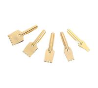 BEBEMOKO Artistic Fountain Pen Nibs 5Pcs Brass Flat Tip Replacements for Tibetan Calligraphy and Fine Writing Pens