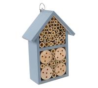 BEBEMOKO Assembled Bee House Bee Hotel Wooden Insect Nest Decorations Ladybugs Cabin House for Garden