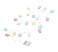 BEBEMOKO Battery Operated Easter Egg Fairy String Lights LEDs Decorative Crackled Shell Design for Party Wedding Home Festival Atmosphere Enhancer