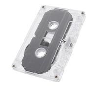 BEBEMOKO Blank Cassette Tapes 30-minute DIY Audio Tape Accessory with Hard Case for Retro Craft, Teaching, and Party Recording in Vintage Style