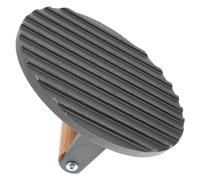 BEBEMOKO Cast Iron Meat Press Plate with Wooden Handle, Smooth Appearance and Delicate Workmanship, Convenient to Use Without Burr, for Barbecue and Grilling Steak