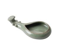 BEBEMOKO Ceramic Calligraphy Ink Brush Holder Porcelain Ink Dish Pen Rest Washer for Chinese Painting and Brush Calligraphy Art Lightweight Pottery
