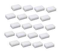 BEBEMOKO Creative Thicken Kitchen Cleaning Sponges 20pcs 10x6x2cm White Nano Dish Washing Sponge Erasers for Effective Dish and Surface Cleaning