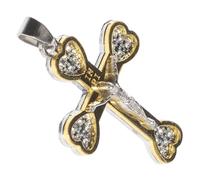 BEBEMOKO Cross Charm Necklace Making Kit Unique Alloy Cross Pendants for DIY Jewelry Vintage Style Accessories Great Friends Lovers Cross Jewelry Charms