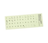 BEBEMOKO Dark German Keyboard Sticker for Laptop and Desktop Computer Accessory Easy to Apply Multilingual Use for Home Office and School