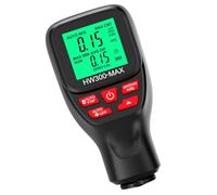 BEBEMOKO Digital Automotive Paint Thickness Gauge Hw300-Max with Backlight, Black Coating Depth Meter for Car Surface Measurement, Precise Non-Battery Coating Thickness Tester for Vehicle