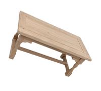 BEBEMOKO Dollhouse Miniature Table: Unfinished Wood Furniture 1:12 Scale Rectangle Side End Table Mini House Model Decorations Accessories