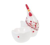 BEBEMOKO Egg Holder Decorative Floral Chick Ornaments Ceramic Egg Rack Adorable Decor Single Storage Holder