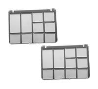 BEBEMOKO Empty Magnetic Eyeshadow Palette 10-color Holder 2pcs Metal Makeup Pan Tray Cosmetic Storage for Diy Beauty Makeup Palettes