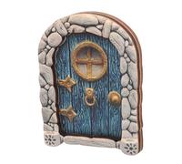 BEBEMOKO Fairy Door for Garden Creative Miniature Wooden Craft Tree Decor Unique Outdoor Garden Decoration Enchanting Doll House Accessory for Imaginative Play and Fairy Tales
