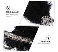BEBEMOKO Flapper Headband with Faceted Crystals Elastic Band Sparkling Hair Accessory for Women Teens Comfortable Lightweight Non-slip Vintage Style