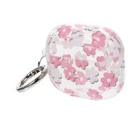 BEBEMOKO Flower Pattern Earphone Case for Gen Lightweight Shockproof Earbud Holder Protective Cover for Women Portable Thin Tpu Case with Scratch Resistance Gift for Adults Outdoors