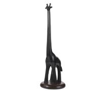 BEBEMOKO Giraffe Paper Towel Holder Stylish Freestanding Kitchen Roll Stand and Stable Bathroom Tissue Rack Modern Farmhouse Design for Easy Paper Changing for Home Decoration