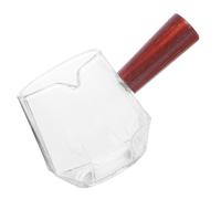 BEBEMOKO Glass Coffee Pitcher with Handle Small Creamer Container for Espresso Shots and Milk Easy-Clean Glass Jug with Unique Spout for Home Brewing and Daily Use