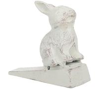 BEBEMOKO Heavy Iron Animal Door Stop with Anti-Slip Feature Rabbit Shaped Door Wedge Protector for Home Use Simple and Generous Style Suitable for Garden