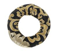 BEBEMOKO Intricate Hand Embroidered Tibetan Bowl Pad for Yoga Singing Bowl Meditation and Silk Decor Pillow