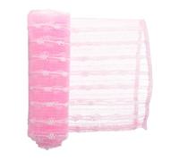 BEBEMOKO Jacquard Weave Korean Exfoliating Washcloth Long Strip Body Scrubber for Men Women Soft Gentle Back Cleaning Bath Towel Pink