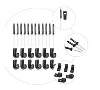 BEBEMOKO Kayak Lashing Hook with Rivets Lightweight J Hook Tie Down Kit for Canoe Paddle Board Boat Elastic Rope Fixing Accessories