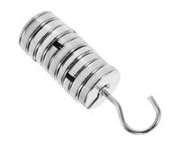 BEBEMOKO Laboratory Slotted Weights Set with Hanger Total Chrome Plated Metal Calibration Mass for Accurate Balance Jewelry Making and Craft Production