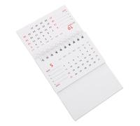 BEBEMOKO Mini Desk Calendar White Monthly Standing Desktop Planner for Office Home Use Thick Design Prevents Ink Bleed Suitable for Scheduling and Daily Notes