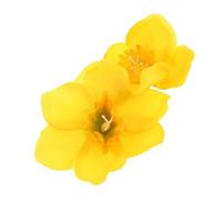BEBEMOKO Narcissus Flower Hair Clip Yellow Bobby Pin for Bangs Chinese Hanfu Hair Accessories Floral Hairpin Side Clip for Women Party and Wedding