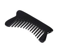 BEBEMOKO Natural Ox Horn Wide-tooth Hair Comb Delicate Massage Tool for Detangling and Styling Portable Scalp Massager for Men and Women Premium Quality Stress Relief and Hair Care