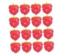BEBEMOKO No-heat Hair Curlers 18pcs Strawberry Shape Sponge Rollers Lightweight Overnight Curling Tool for Sleep and Travel Natural Hair Styling