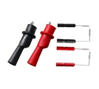 BEBEMOKO Piercing Test Clip and Probe for Automotive Multimeters Steel and Rubber Construction Insulated Versatile Leads for Accurate Electrical Testing and Circuit Diagnostics