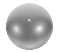 BEBEMOKO Pilates Core Yoga Ball for Pregnancy Exercise and Birthing Lightweight PVC Gym Fitness Balance Training Ball for Women Safe Grip for Prenatal Workouts and Labor Support Silver Gray