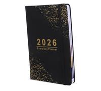 BEBEMOKO Planner Hardcover Journal with English Layout Day To Do Calendar Notebook for Office School Business Portable Compact Design Smooth Writing Travel Friendly Organizer