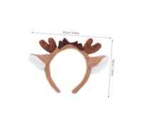 BEBEMOKO Plush Deer Ear Headband Lightweight Cosplay Hairband with Smooth Surface Comfortable for Birthday Christmas Party Masquerade and Casual Wear
