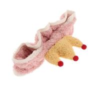 BEBEMOKO Plush Wide Spa Facial Headband for Women Soft Coral Fleece Hairband Comfortable Makeup Hair Wrap for Washing Face and Skincare Cute Crown Design Suitable for All Hair Lengths