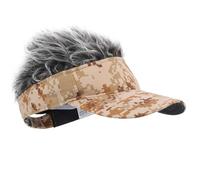 BEBEMOKO Portable Baseball Cap Wig Hat for Adults Lightweight Duckbill Design with Decorative Hairpiece All-match Color for Outdoor Sports Fishing Camping and Party Accessories