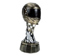 BEBEMOKO Resin Motorcycle Helmet Trophy Model Award Trophy Decorative Racing Helmet Resin Craft Home Decor Gift for Competition Party Favor