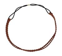 BEBEMOKO Retro Twisted Braid Headband Candy Color Hand-woven Suede Hairband with Adjustable Strap Comfortable Bohemian Style Hair Accessory for Women