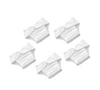 BEBEMOKO Reusable Cotton Cloth Diaper Inserts for Babies 9-15 Months 10-15kg, Washable Absorbent Breathable Nappy Liners White Size L 5pcs for Potty Training and Toddler Swim Diapers