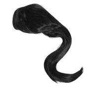 BEBEMOKO Role-playing Wig Straight Wigs Fake Hair Fake Ponytail Bundles Synthetic Hair Black High Temperature Wire