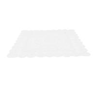 BEBEMOKO Square Lace Tablecloth Dust Cover for Kitchen Appliances Elegant Protector for Microwave Bread Machine Washing Machine Lightweight and Easy to Clean White Decor