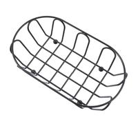 BEBEMOKO Stainless Steel Food Storage Basket Hollow Out Design Kitchen Countertop Snack Holder for Fruits Breads Cheese Household Organizer for Home Restaurant