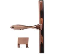 BEBEMOKO Stainless Steel Glass Squeegee Silicone Edge Multipurpose Cleaning Tool for Bathroom, Car and Mirror, Copper Finish, Rust-resistant Shower Wiper for Home Use