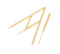 BEBEMOKO Stainless Steel Golden Ratio Eyebrow Ruler Sliding Caliper Tool with Three-point Positioning for Precise Makeup Symmetry Lightweight and Portable Measuring Instrument